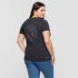 Preview: WOMENS USA FLAG GLITTER TEE - CHARCOAL