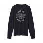 Preview: MENS CUSTOM BUILT HENLEY LONG SLEEVE T-SHIRT - BLACK