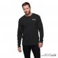 Preview: MENS CUSTOM BUILT HENLEY LONG SLEEVE T-SHIRT - BLACK