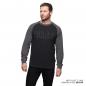 Preview: MENS OUTLINE EMBROIDERY RAGLAN T-SHIRT - BLACK