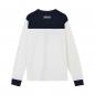 Preview: MENS COTTON MESH COLORBLOCK LONG SLEEVE T-SHIRT - WHITE