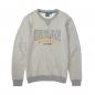 Preview: MENS EMBROIDERED RINGER SWEATSHIRT - GRAY