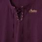 Preview: WOMENS TIE FRONT GOLD GLITTER T-SHIRT - PURPLE