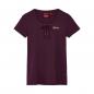 Preview: WOMENS TIE FRONT GOLD GLITTER T-SHIRT - PURPLE