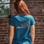 Preview: WOMENS MARL DIAMANTE HEADDRESS T-SHIRT - TEAL