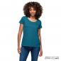 Preview: WOMENS MARL DIAMANTE HEADDRESS T-SHIRT - TEAL