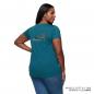 Preview: WOMENS MARL DIAMANTE HEADDRESS T-SHIRT - TEAL