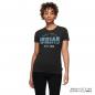 Preview: WOMENS OMBRE BLUE LOGO T-SHIRT - BLACK