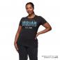 Preview: WOMENS OMBRE BLUE LOGO T-SHIRT - BLACK