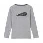 Preview: WOMENS MARL HEADDRESS HENLEY LONG SLEEVE T-SHIRT - GRAY