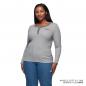 Preview: WOMENS MARL HEADDRESS HENLEY LONG SLEEVE T-SHIRT - GRAY