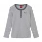 Preview: WOMENS MARL HEADDRESS HENLEY LONG SLEEVE T-SHIRT - GRAY