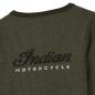 Preview: WOMENS MARL SCRIPT HENLEY LONG SLEEVE T-SHIRT - KHAKI