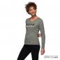 Preview: WOMENS CONTRAST BLOCK LOGO LONG SLEEVE T-SHIRT - GRAY