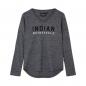 Preview: WOMENS CONTRAST BLOCK LOGO LONG SLEEVE T-SHIRT - GRAY