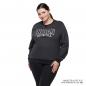 Preview: WOMENS CONTRAST RIBBED SWEATSHIRT - GRAY