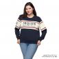 Preview: WOMENS COLORBLOCK SWEATSHIRT - NAVY