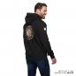 Preview: MENS APPLIQUE HEADDRESS HOODIE - BLACK