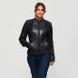 Preview: WOMENS DREW LEATHER JACKET - BLACK