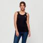 Preview: WOMENS SPLIT STRAP TANK - BLACK