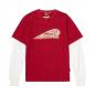 Preview: MENS 2 IN 1 GRAPHIC TEE - RED