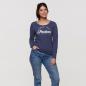 Preview: WOMENS EMBROIDERED SCRIPT LONG SLEEVE TEE - NAVY