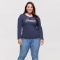 Preview: WOMENS EMBROIDERED SCRIPT LONG SLEEVE TEE - NAVY