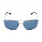 Preview: AVIATOR SUNGLASSES WITH BLUE LENS - SILVER