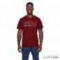 Preview: MENS DISTRESSED BLOCK LOGO T-SHIRT - PORT