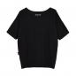 Preview: WOMENS BLOCK LOGO BANDED T-SHIRT - BLACK