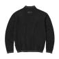 Preview: MENS KNITTED EMBROIDERED LOGO TOP - BLACK