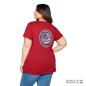 Preview: WOMENS USA FLAG LOGO T-SHIRT - RED