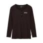 Preview: WOMENS I SCRIPT ICON HENLEY LONGSLEEVE T-SHIRT - BLACK