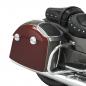 Preview: POWERBAND AUDIO - CLASSIC SADDLEBAG SPEAKER LIDS - STEEL GRAY & BURGUNDY METALLIC