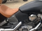 Preview: Leder Hitzeschutz Crotch Cooler für Indian Scout - Schwarz