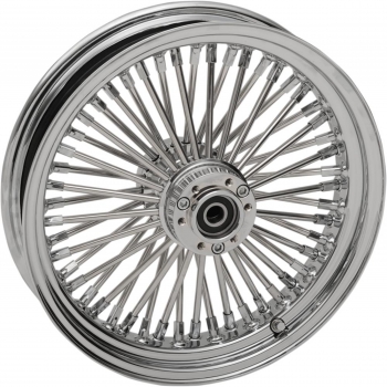 16" x 3.5" Front Wheel Assembly - 50-Spoke - Laced - Chrome