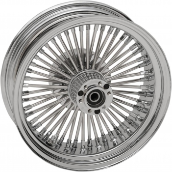 16" x 5.5" Rear Wheel Assembly - 50-Spoke - Laced - Chrome