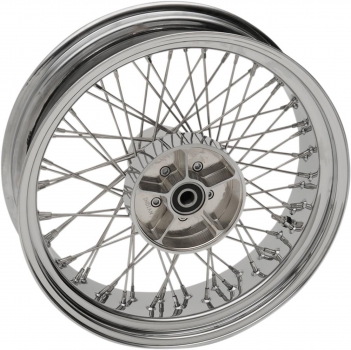 16" x 5.5" Rear Wheel Assembly - 60-Spoke - Laced - Chrome