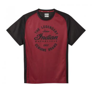 MENS SCRIPT ICON PERFORMANCE TEE - PORT