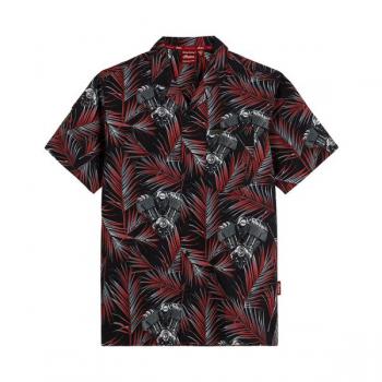 MENS ENGINE PRINT SHIRT - RED