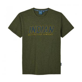 MENS BLOCK TRACK TEE - KHAKI