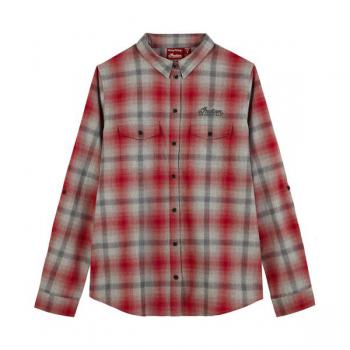 WOMENS ICON PLAID SHIRT - RED