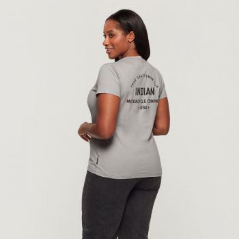 WOMENS TRUE CRFTSMANSHIP USA TEE - GRAY