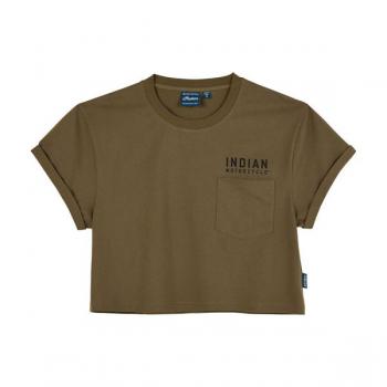 WOMENS 1901 IMC POCKET TEE - KHAKI