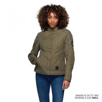 WOMENS HARRISON WAX JACKET CE - GREEN