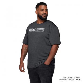 MENS LINE GRAPHIC ATHLETE T-SHIRT - BLACK