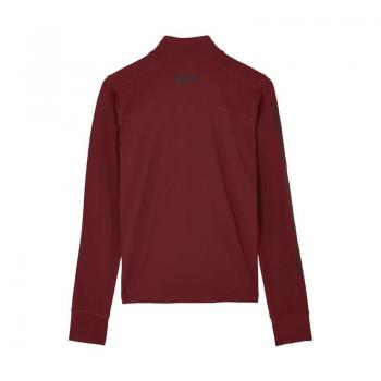 MENS SLEEVE PRINTED ATHLETE QUARTER ZIP - PORT