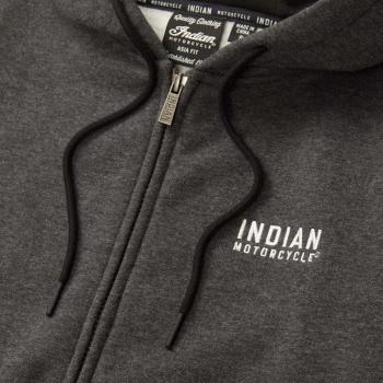 WOMENS CHARCOAL BLACK CONTRAST HOODIE - GRAY