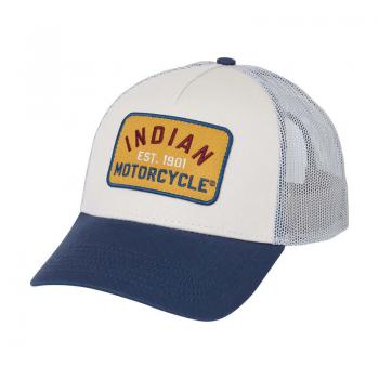 MUSTARD COLORBLOCK TRUCKER CAP - MULTICOLOR