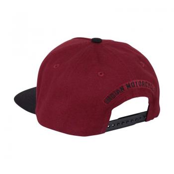 PORT AND BLACK LOGO FLAT PEAK CAP - MULTICOLOR